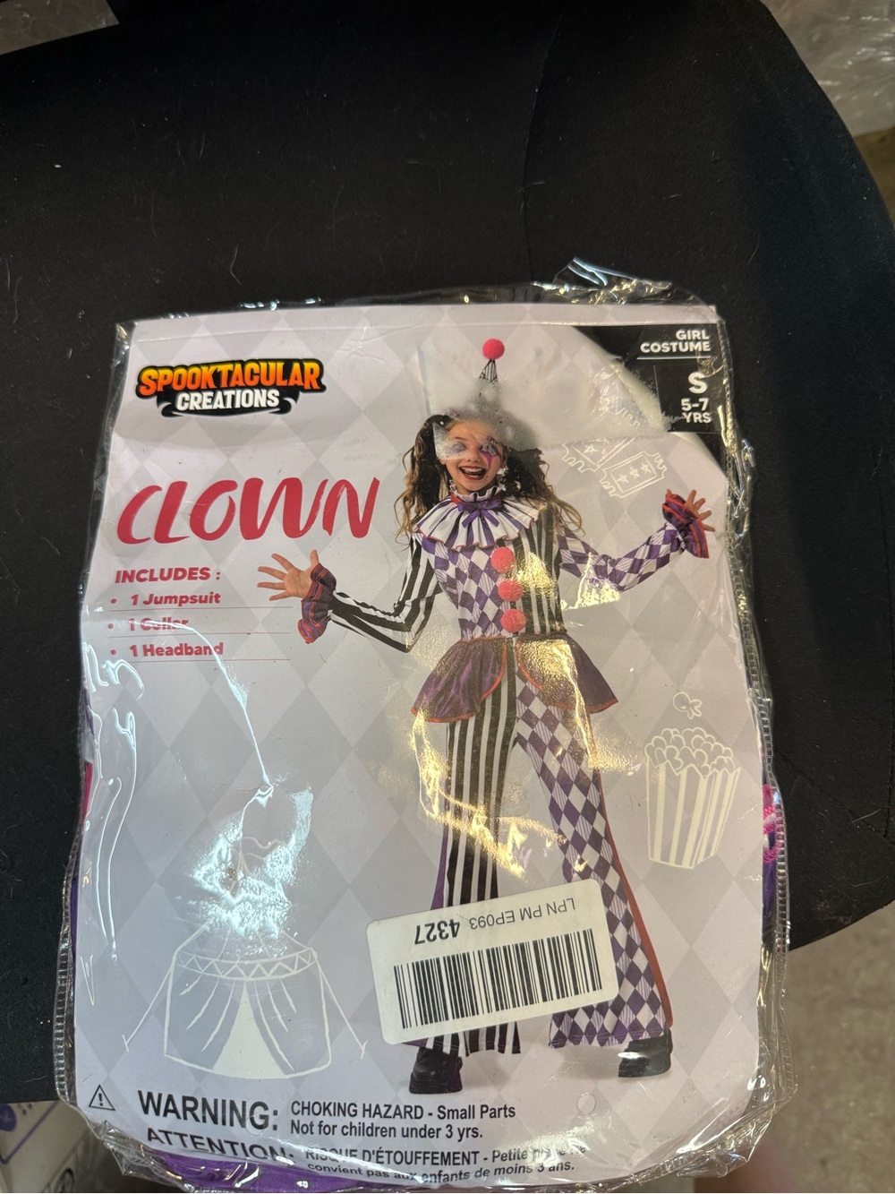 Spooktacular Creations Purple & White Clown/Jester Costume